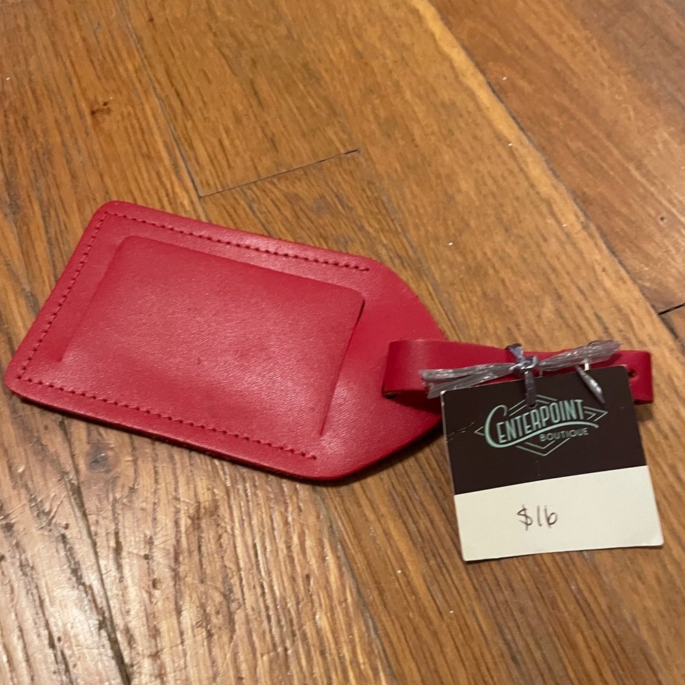 Red Jon Hart Luggage Tag